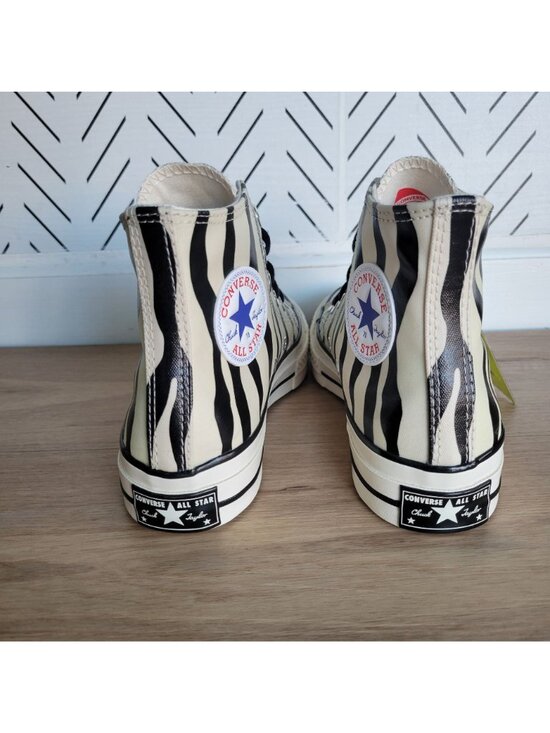 ⭐Converse Chuck 70 Hi Sz 7 Men\'s Shoes Zebra Print Canvas Glow Sneakers A15032C⭐ main image 9